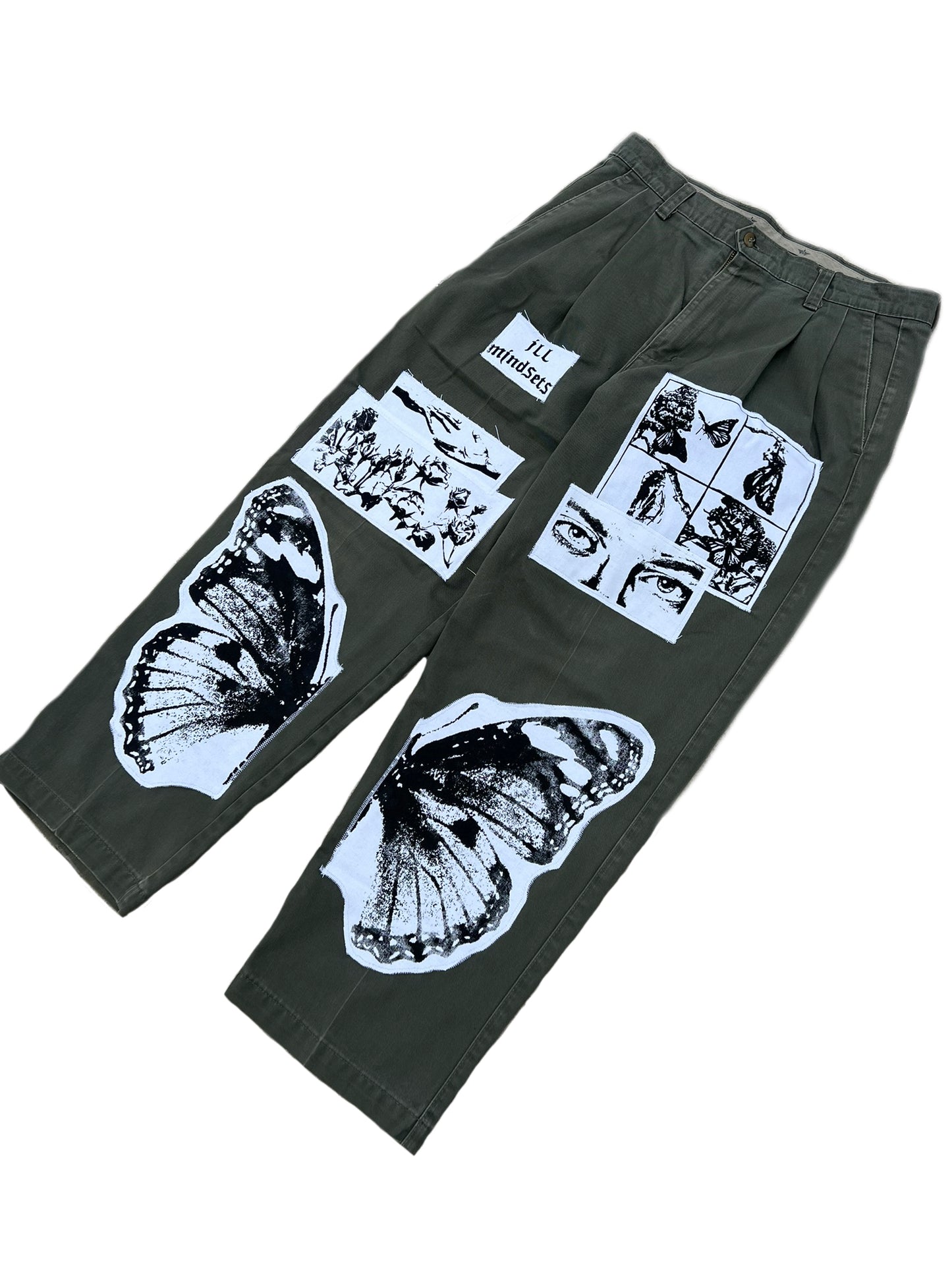 Split Leg Wings Patchwork 11