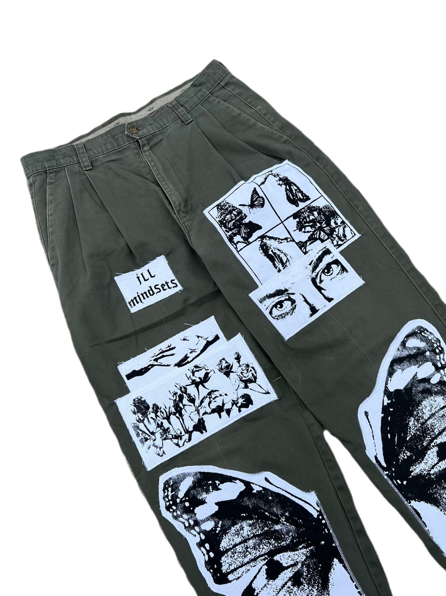 Split Leg Wings Patchwork 11