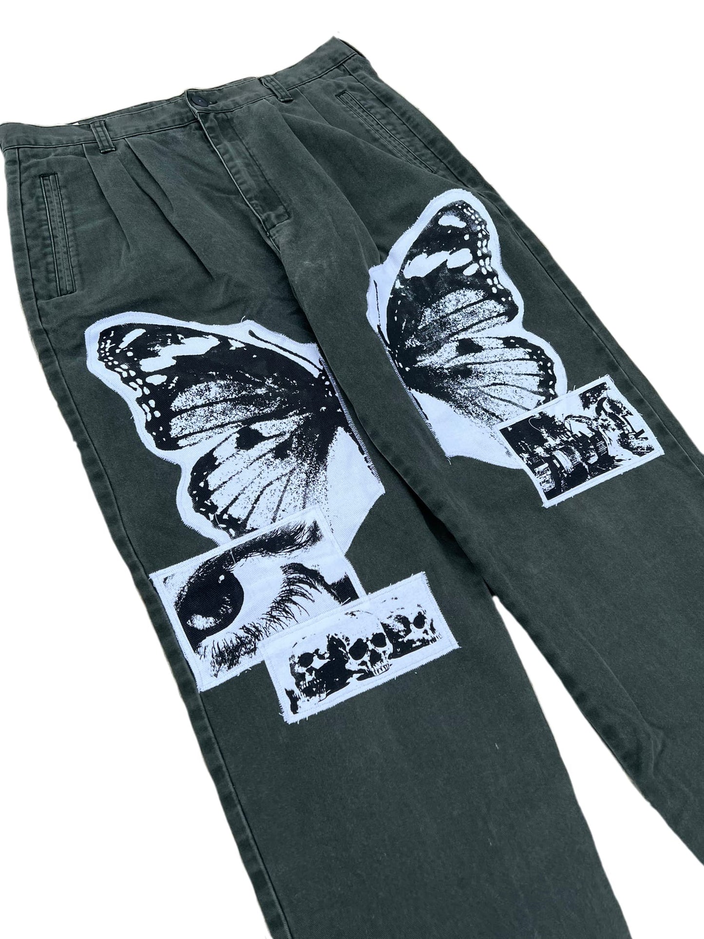 Split Leg Wings Patchwork 12