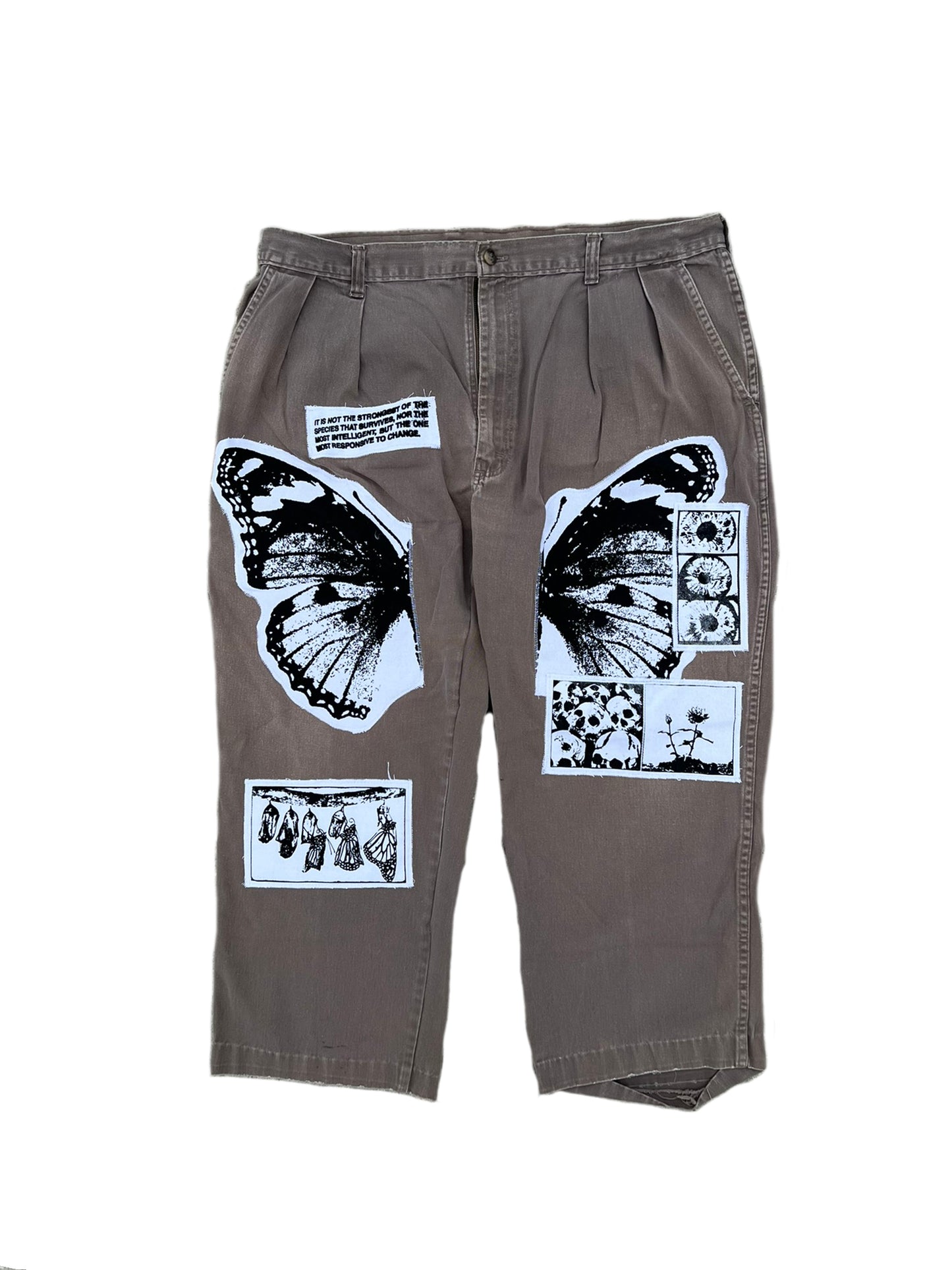 Split Leg Wings Patchwork 15