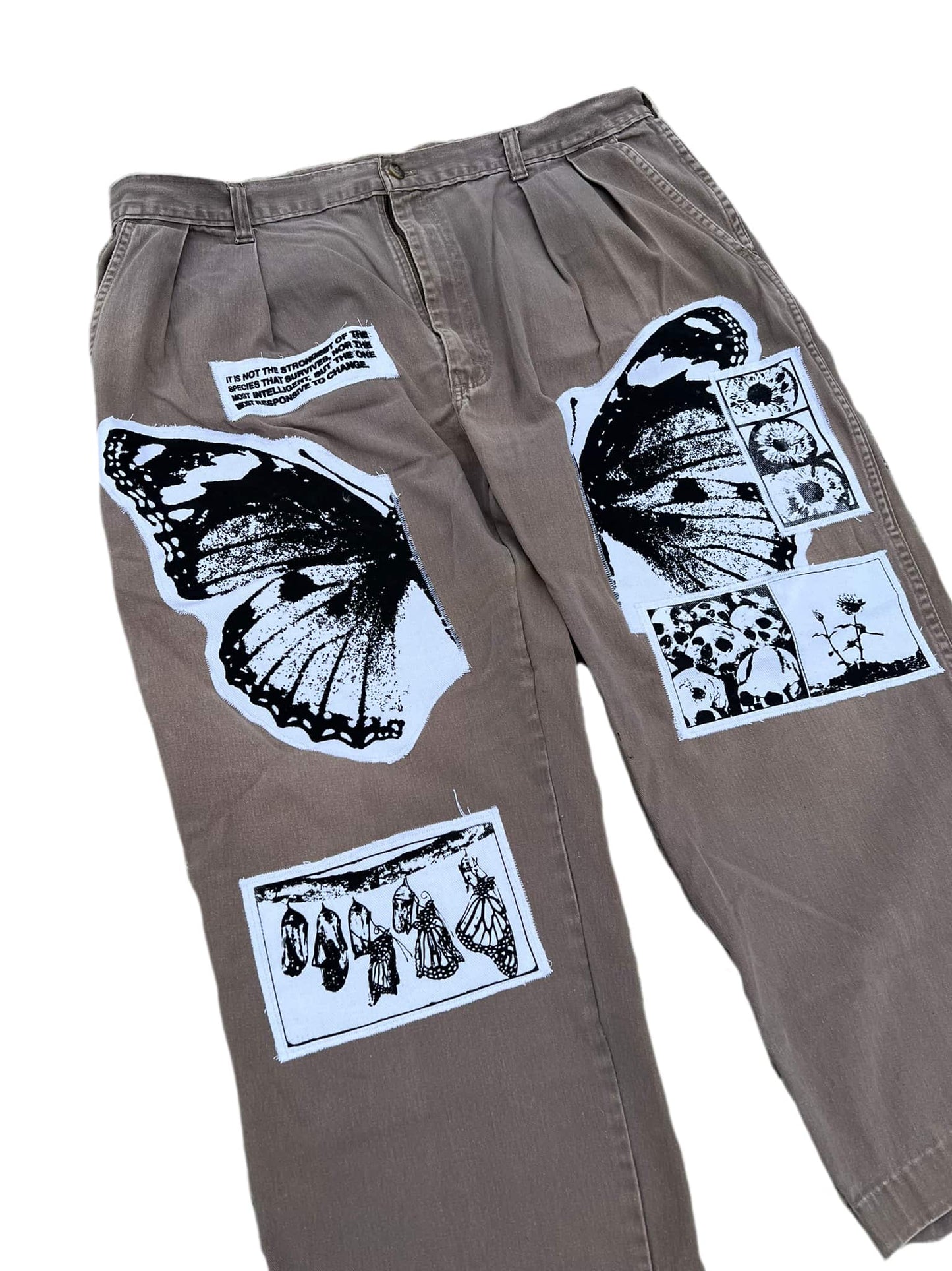 Split Leg Wings Patchwork 15