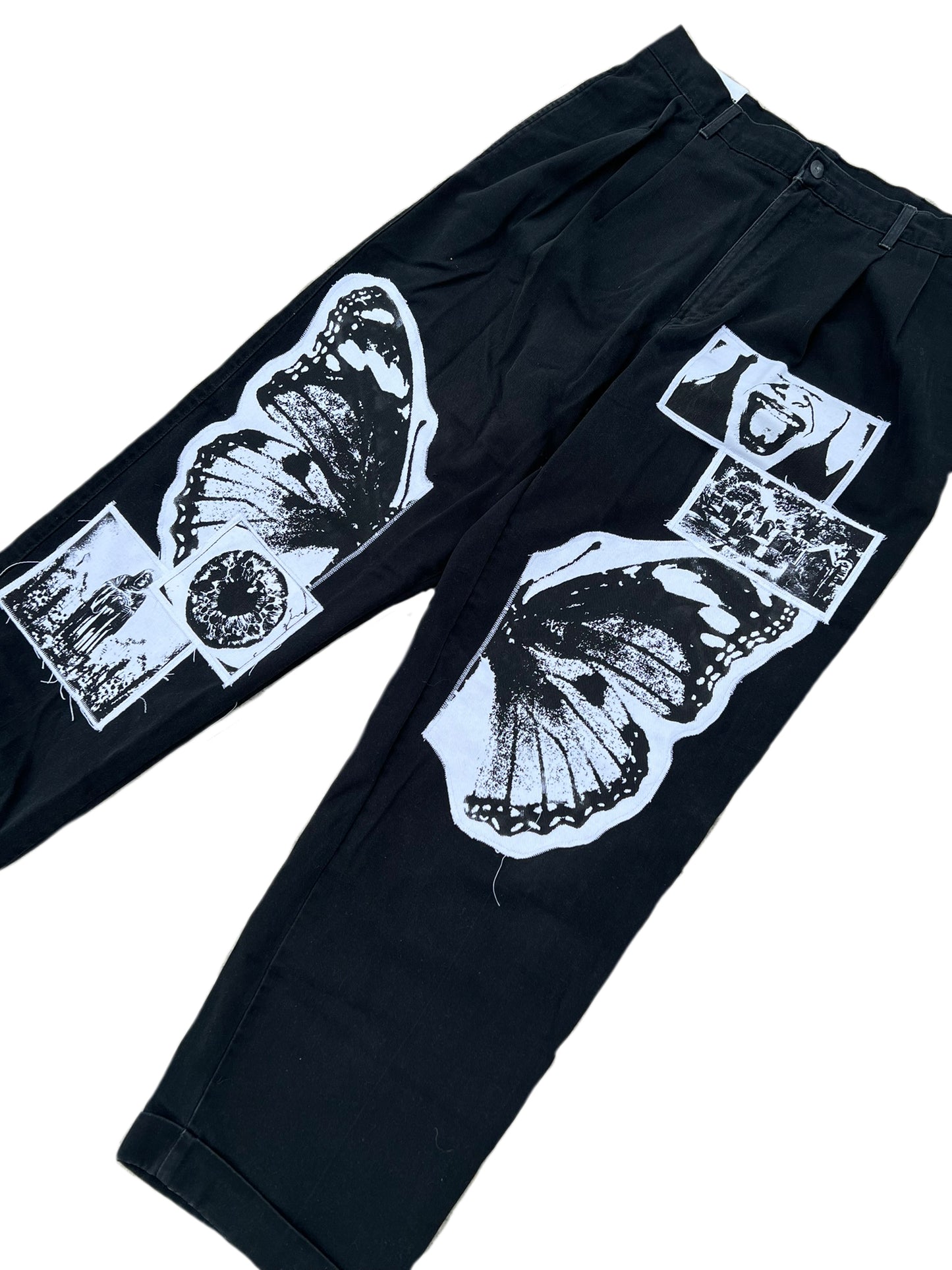 Split Leg Wings Patchwork 8