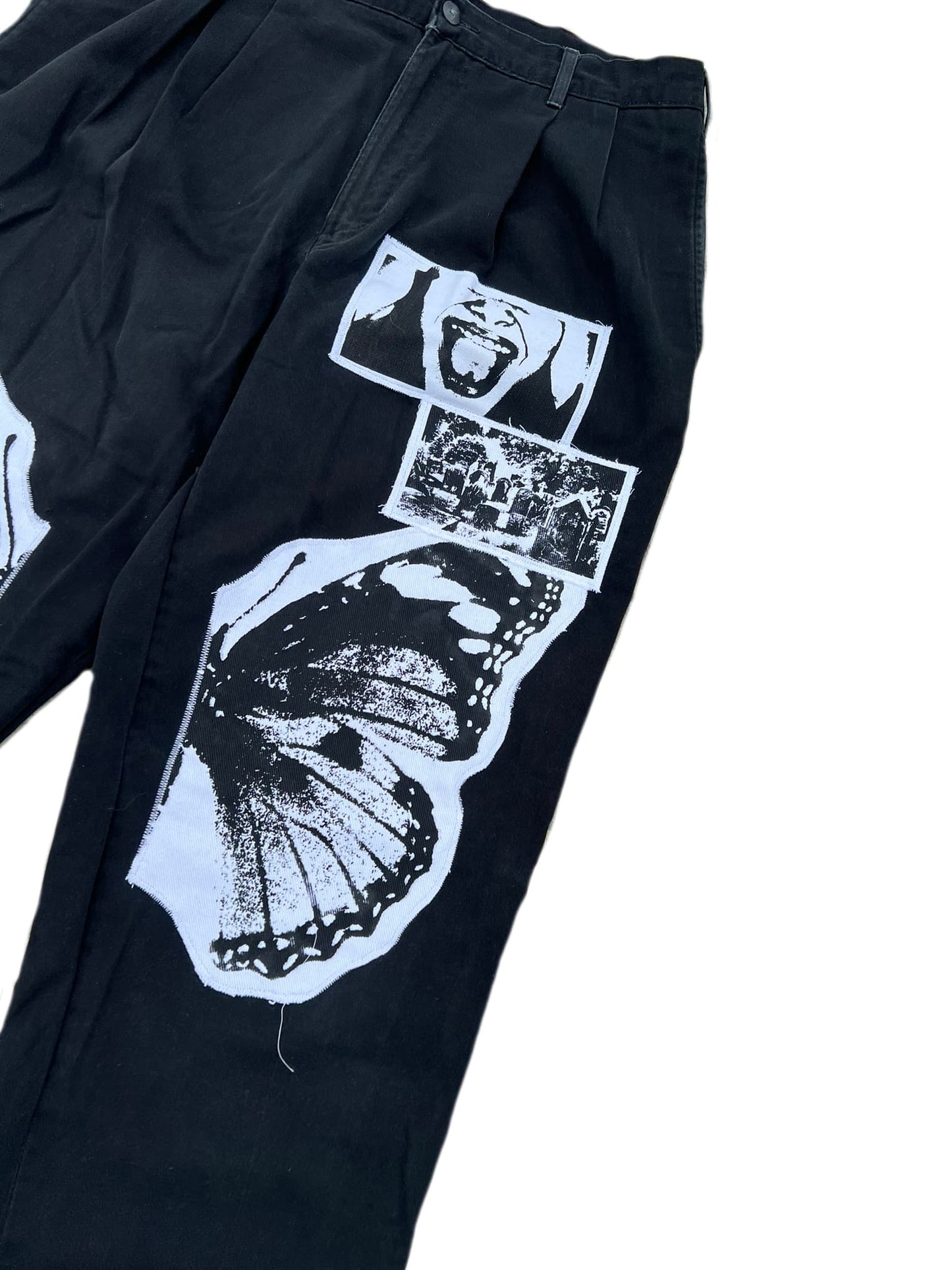 Split Leg Wings Patchwork 8