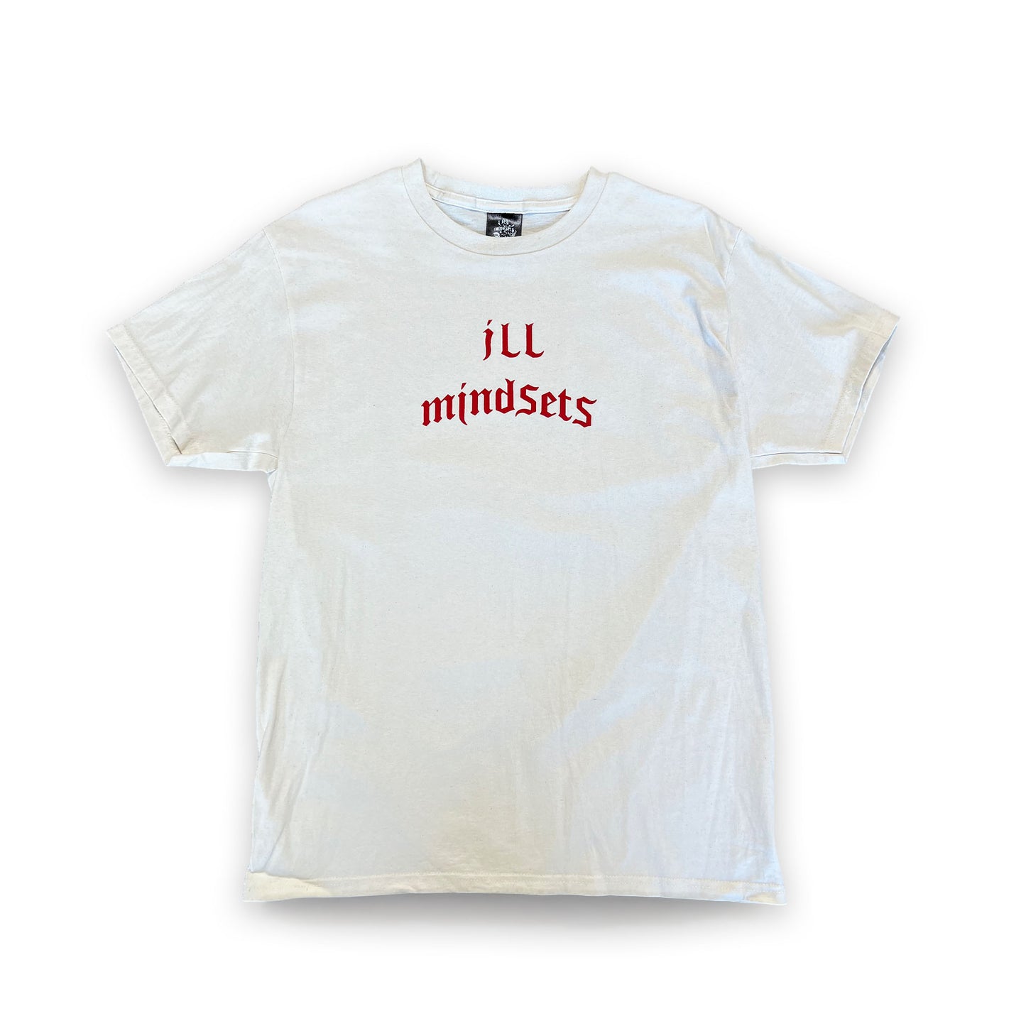 Simplistic Cream & Red Logo T-Shirt