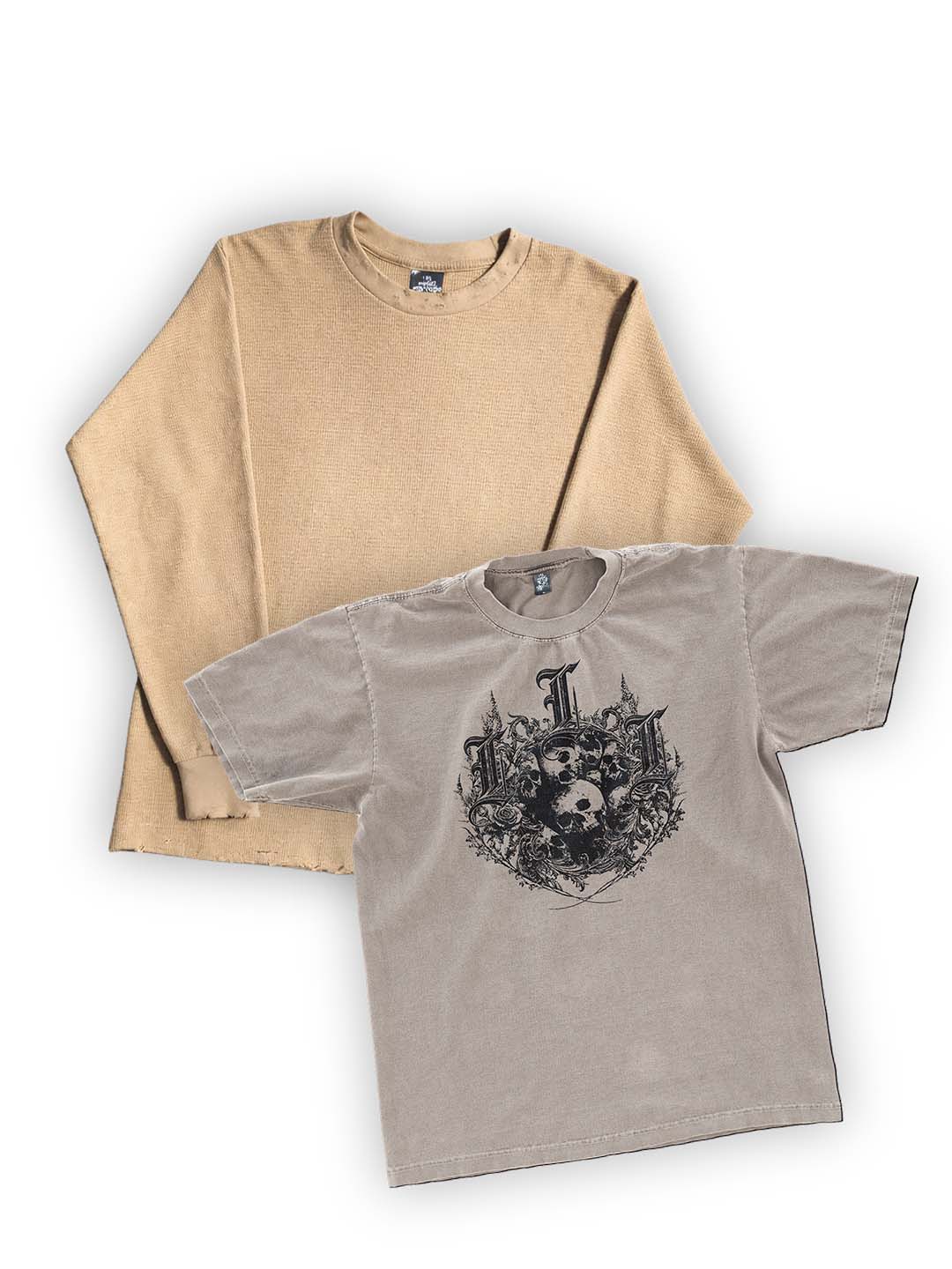 "Bone Garden" T-Shirt & Tan Thermal (20$ Off)