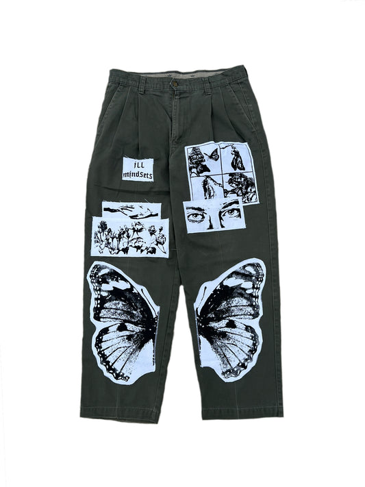 Split Leg Wings Patchwork 11