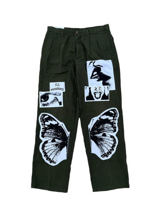 Split Leg Wings Patchwork 13