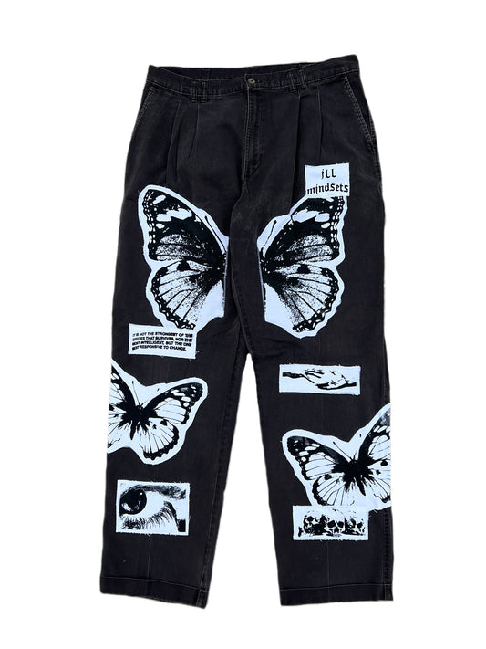 Split Leg Wings Patchwork 16