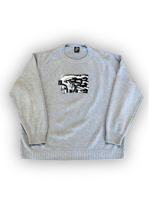 “Perception” Light Grey Sweater
