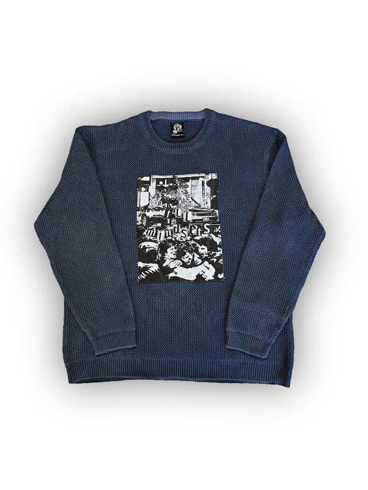 “Riot” Dark Blue Sweater