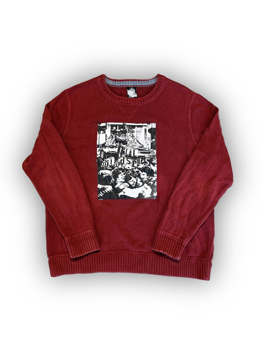 “Riot” Maroon Sweater