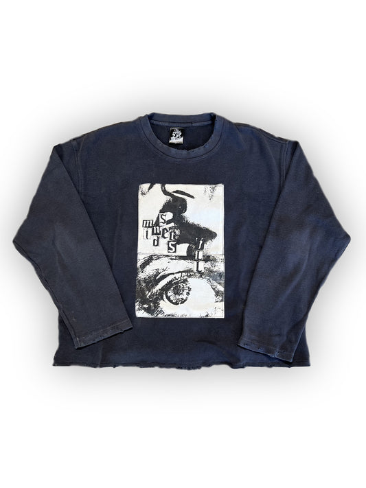 “Desire” Dark Charcoal Knit Long Sleeve